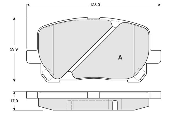 PROCODIS FRANCE Piduriklotsi komplekt,ketaspidur PF1367